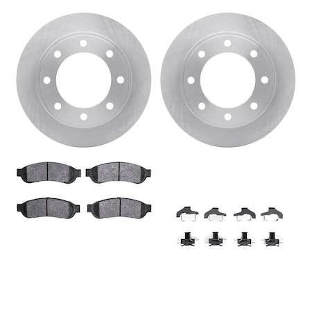 6412-54245, Rotors With Ultimate Duty Performance Brake Pads Includes Hardware